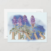 Botanische Texas Bluebonnet 2 Briefkaart (Voorkant / Achterkant)