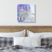 Botanische Texas Bluebonnet 2 Canvas Afdruk (Insitu (Slaapkamer))