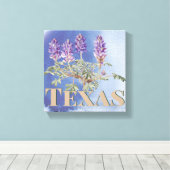 Botanische Texas Bluebonnet 2 Canvas Afdruk (Insitu (Houten vloer))