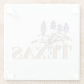 Botanische Texas Bluebonnet 2 Glazen Onderzetter (Achterkant)