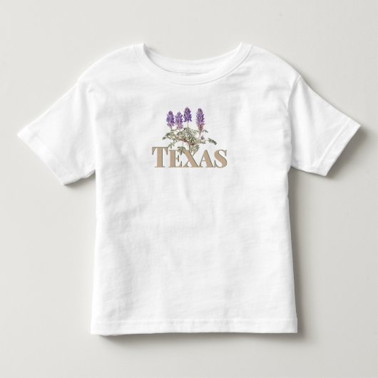 Botanische Texas Bluebonnet 2 Kinder Shirts (Voorkant)