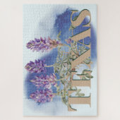 Botanische Texas Bluebonnet 2 Legpuzzel (Verticaal)