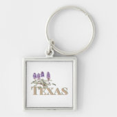 Botanische Texas Bluebonnet 2 Sleutelhanger (Voorkant)