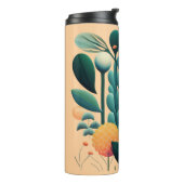 Botanische thermische tumbler thermosbeker (Gedraaid links)
