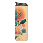 Botanische thermische tumbler thermosbeker (Geroteerd rechts)