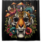 Botanische tijger douchegordijn (Voorkant)