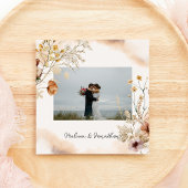  botanische tiny Floral bruiloft gewoon getrouwd Aankondiging