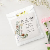 botanische tiny Floral Wedding Bedankzakje (Gezegeld)