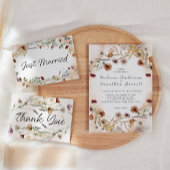 botanische tiny Floral Wedding Kaart