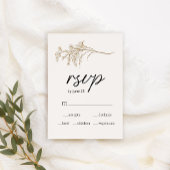  botanische tiny Floral Wedding RSVP Kaart