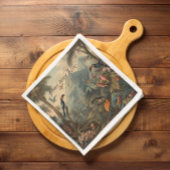  botanische toekan en aanpasbare bloemetjes servet