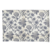 Botanische Toile | Hortensia & Stranddistel Kussensloop (Voorkant)