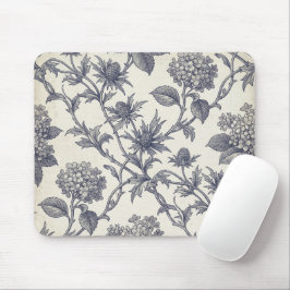 Botanische Toile | Hortensia & Stranddistel Muismat