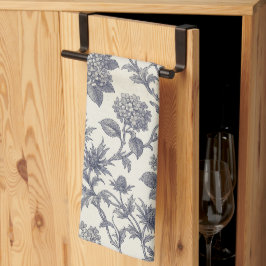 Botanische Toile | Hortensia & Stranddistel Theedoek