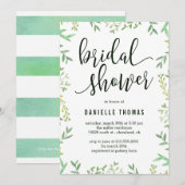 Botanische touchbridale douchetoewijzing kaart (Voorkant / Achterkant)