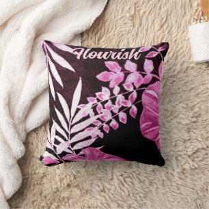 Botanische Tropische Bladeren Palm Roze Gepersonal Kussen