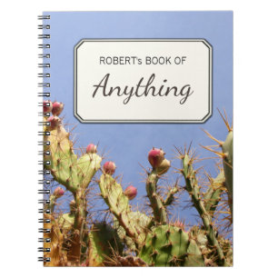 Botanische Tropische Catus Foto gepersonaliseerd Notitieboek