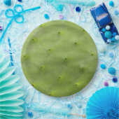 Botanische tropische groene cactus foto papieren bordje (Feest)