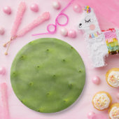 Botanische tropische groene cactus foto papieren bordje (Feest)