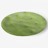 Botanische tropische groene cactus foto papieren bordje (Gekanteld)