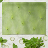 Botanische tropische groene cactus foto theedoek (Gevouwen)