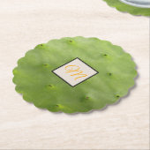 Botanische tropische groene Cactus fotomonogram Kartonnen Onderzetters (Gekanteld)