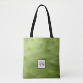 Botanische tropische groene Cactus fotomonogram Tote Bag (Voorkant)