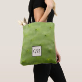 Botanische tropische groene Cactus fotomonogram Tote Bag (Dichtbij)