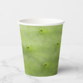 Botanische Tropische Groene Cactus Fotopapier Cup Papieren Bekers (Voorkant)