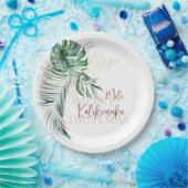 Botanische tropische manie | Aangepast Papieren Bordje (Feest)