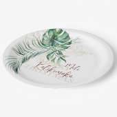 Botanische tropische manie | Aangepast Papieren Bordje (Gekanteld)
