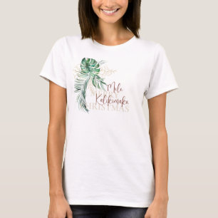 Botanische Tropische Mele Kalikimaka T-shirt