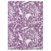 Botanische tropische Paarse Klembord (Achterkant)