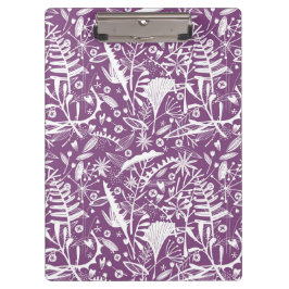 Botanische tropische Paarse Klembord