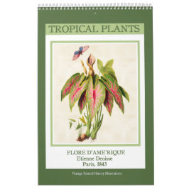  botanische tropische Planten 2026 Kalender