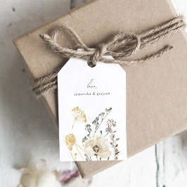 Botanische Trouw Dank Je Tag Cadeaulabel