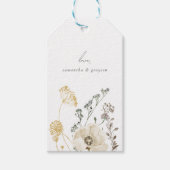 Botanische Trouw Dank Je Tag Cadeaulabel (Voorkant)