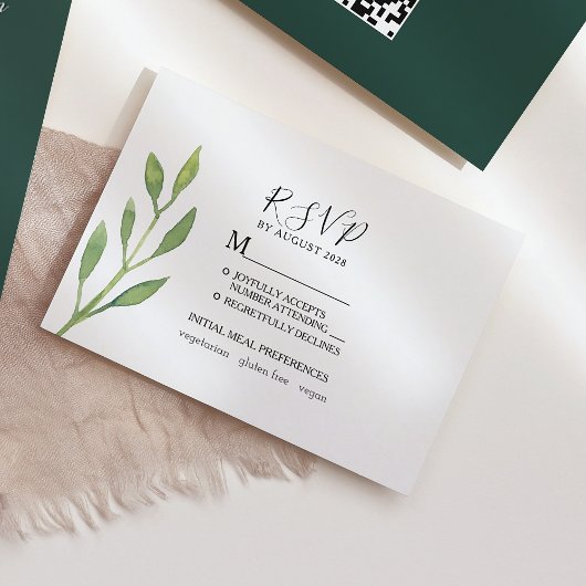 Botanische Trouwdag RSVP Kaartje
