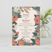 Botanische Trouwsuite Kaart (Staand voorkant)