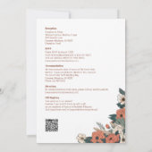 Botanische Trouwsuite Kaart (Achterkant)