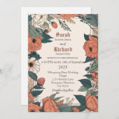 Botanische Trouwsuite Kaart (Voorkant / Achterkant)