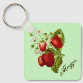Botanische Tuin Aardbei Sleutelhanger (Voorkant)