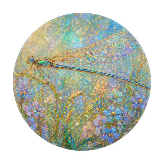 Botanische Tuin Acryl Landschapsschildering Snijplank (Voorkant)