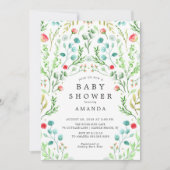 Botanische Tuin Baby shower Uitnodiging (Voorkant)