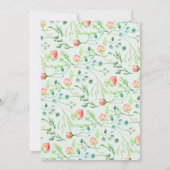 Botanische Tuin Baby shower Uitnodiging (Achterkant)