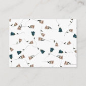 Botanische Tuin Beige, Blauwgroen Rozen Bloemen RS Informatiekaartje (Achterkant)