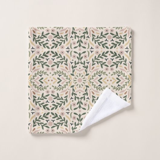 Botanische Tuin Bloemen Badhanddoek Set Bad Handdoek (Wasdoekje)