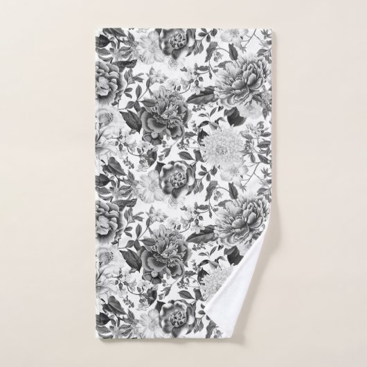  Botanische Tuin Bloemen Patroon Badtoren Bad Handdoek (Handdoek)