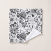  Botanische Tuin Bloemen Patroon Badtoren Bad Handdoek (Wasdoekje)