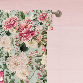 Botanische Tuin Bloemen Patroon Badtoren Bad Handdoek